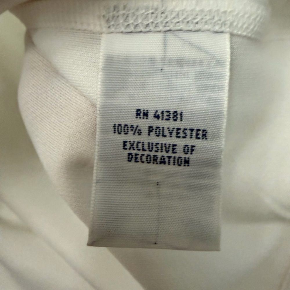 POLO BY RALPH LAUREN MENS XL 1/4 ZIP  PULLOVER WHITE POLYESTER NWT A954 - Picture 6 of 9